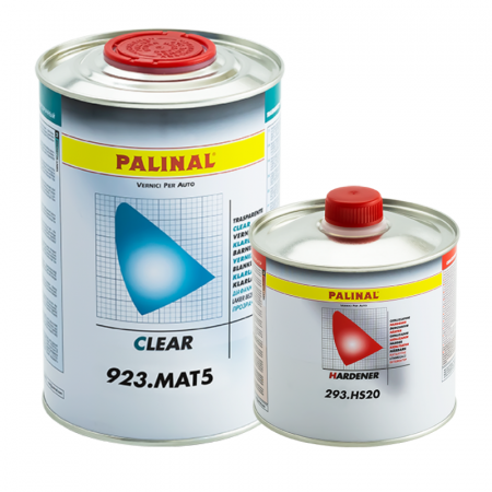 Lac auto Mat - Pachet lac auto mat, Palinal 923.MAT5, 1 litru lac + 0.5 litri intaritor
