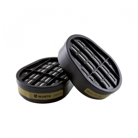 2.1 PROTECTIE PERSONALA - Filtre pentru masca, Wurth 899 175 010,  protectie A2, pentru vapori si gaze organice (set 2 filtre)