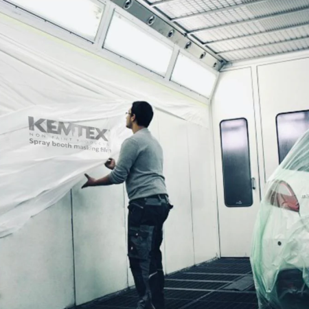 2. CONSUMABILE - Folie mascare peteti cabina vopsit, Kemtex 12.10210-02, antistatica, culoare transparent, dimensiune 2.1 X 18 metri