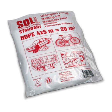 Folie mascare - Folie mascare, Soll SP45, folie transparenta plic, dimensiune 4 x 5 metri