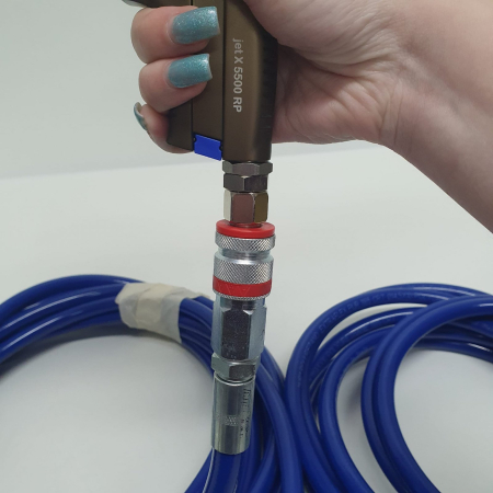 Furtun alimentare aer flexibil, MW PUR 1185, sertizat proferional Ø 10 mm, lungime la alegere 5 m / 10 m [2]