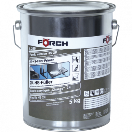 2. CONSUMABILE - Filler / Primer acrilic, Forch L290, HS bicomponent, culoare gri, gramaj 5 litri
