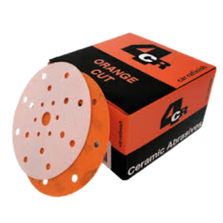 Disc abraziv velcro - Disc abraziv slefuit velcro, 4CR 3345, Orange Cut, 21 gauri, granulatie P800- P1500, diametru Ø 150 mm
