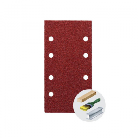 Hartie abraziva - Hartie abraziva slefuit, Norton Flexovit Red, velcro, dimensiune 93 x 185