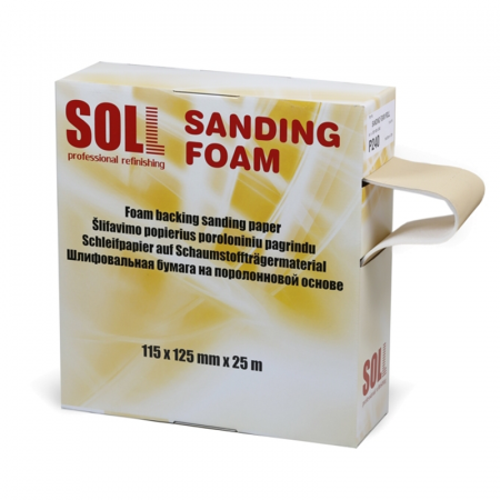2. CONSUMABILE - Rola burete abraziv, SOLL SSF11525, slefuire pe umed, 115 x 125 mm