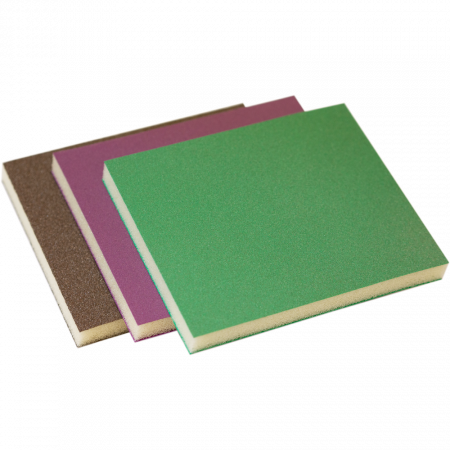 Hartie abraziva - Burete abraziv, Q1® DSS, cu fata dubla, dimensiune 98 mm x 120 mm x 13 mm