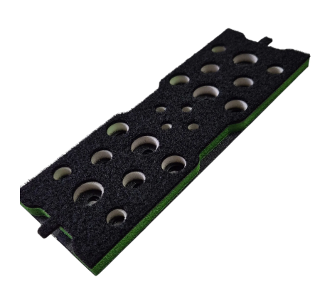 Bureti polish - Interfata premium, Pyktek Italia Levigator PKD70X198, cu orificii, grosime 8 mm, diamensiune 70x198 mm