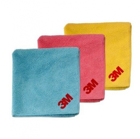 Lavete polish - Laveta microfibra, 3M Perfect-it, pentru curatat dupa polish, culoare la alegere galbena / albastra, dimensiune 32 x 36 cm