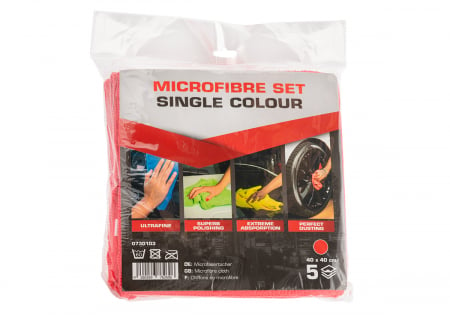 Laveta microfibra, Serwo Group 073010x, rezistenta la solvent, diferite culori, pachet 5 buc [3]