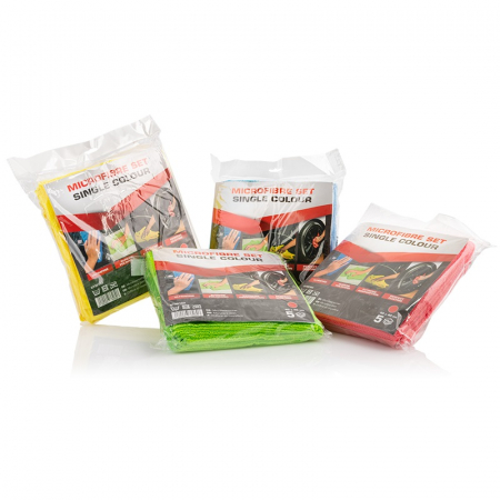 Lavete - Laveta microfibra, Serwo Group 073010x, rezistenta la solvent, diferite culori, pachet 5 buc