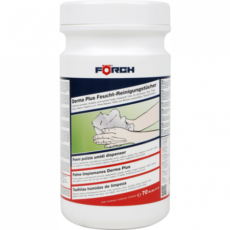 2. CONSUMABILE - Servetele umede, Forch Derma Plus. pentru curatat suprafete, cutie 70 bucati, dimensiune 20 x 30 cm
