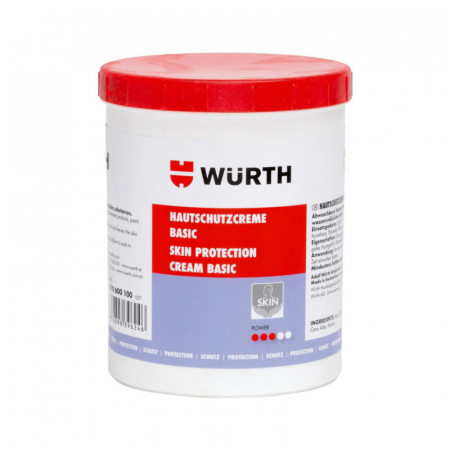 Produse curatat - Crema pentru protectia mainilor, Wurth 890 600 100, previne aderenta murdariei, cantitate 1 litru