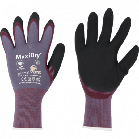 2.1 PROTECTIE PERSONALA - Manusi de protectie, Forch MaxiDry, foarte rezistente, culoare gri-lila, set 1 prereche