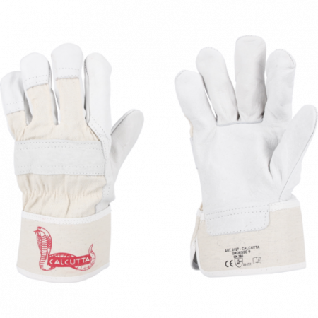 2.1 PROTECTIE PERSONALA - Manusi din piele de inegrala, Forch 5405 207 1, foarte rezistente, culoare alb, set 1 prereche