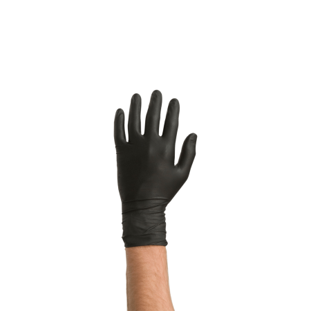 Manusi nitril Colad 53600x foarte rezistente, culoare neagra, grosime 0.15 mm, cutie 60 buc [1]