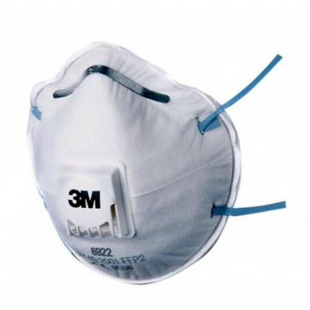 Masca protectie respiratorie 3M 6922, protectie ridicata FFP2, supapa 3M™ Cool Flow™, tip cupa [0]