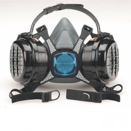 Masca protectie profesionala Anvest Iwata Viper cu filtru de carbon A2 P3 si 2 prefiltre [1]