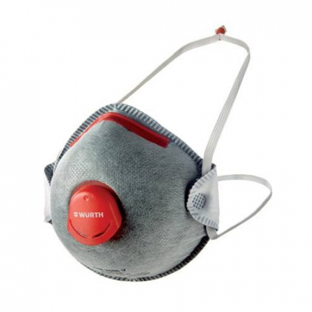 2.1 PROTECTIE PERSONALA - Masca protectie respiratorie, WURTH 899 110 305, protectie ridicata FFP2,  filtru de carbon si supapa, tip cupa