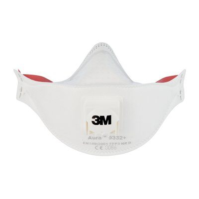 Masca protectie respiratorie 3M Aura™ 9332+, protectie ridicata FFP3, supapa 3M™ Cool Flow™ [9]
