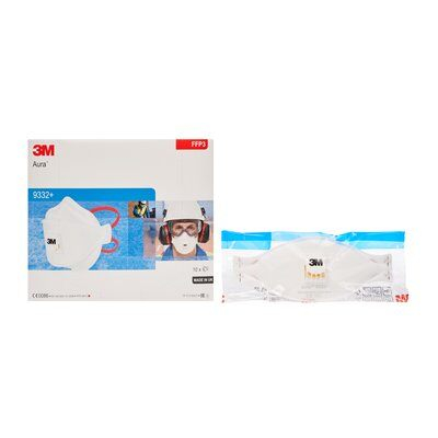 Masca protectie respiratorie 3M Aura™ 9332+, protectie ridicata FFP3, supapa 3M™ Cool Flow™ [4]
