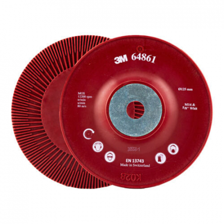 Masina slefuit Ø 150 mm - Taler suport, 3M™ 64861, pentru discuri de slefuit cu fibra, prindere M14, diametru 125 mm