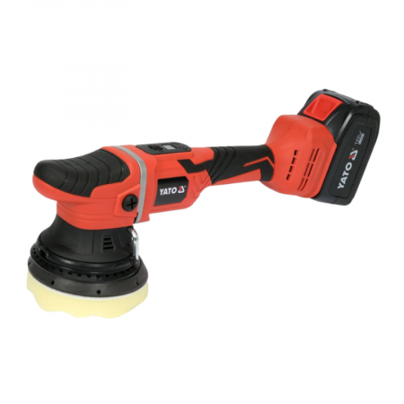 Masina polishat Ø 125 - 180 mm - Masina de polisat electrica, Yato 82924, acumulator, orbitare 15 mm, diametru Ø 125 mm