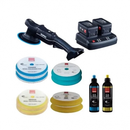 Masina polishat Ø 125 - 180 mm - Masina de polisat electrica, Rupes Bigfoot HLR21/CB2/BAS, acumulator, orbitare 21 mm, diametru Ø 150 mm
