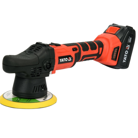 Masina polishat Ø 125 - 180 mm - Masina de polisat electrica, Yato YT-82920, acumulator, orbitare 16 mm, diametru Ø 125 mm