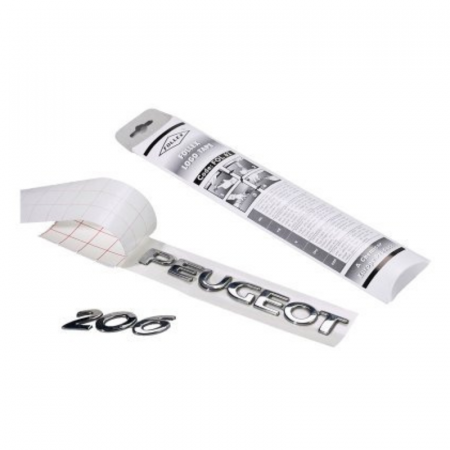 2. CONSUMABILE - Banda dublu adeziva, Serwo 0400090, pentru embleme, dimensiune 50 x 300 mm, set 10 bucati