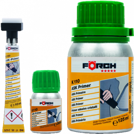 Lipire sticla / parbriz - Primer adeziv, Forch K110, pentru adeziv parbriz, culoare negru, gramaj 10 / 30 / 125 ml