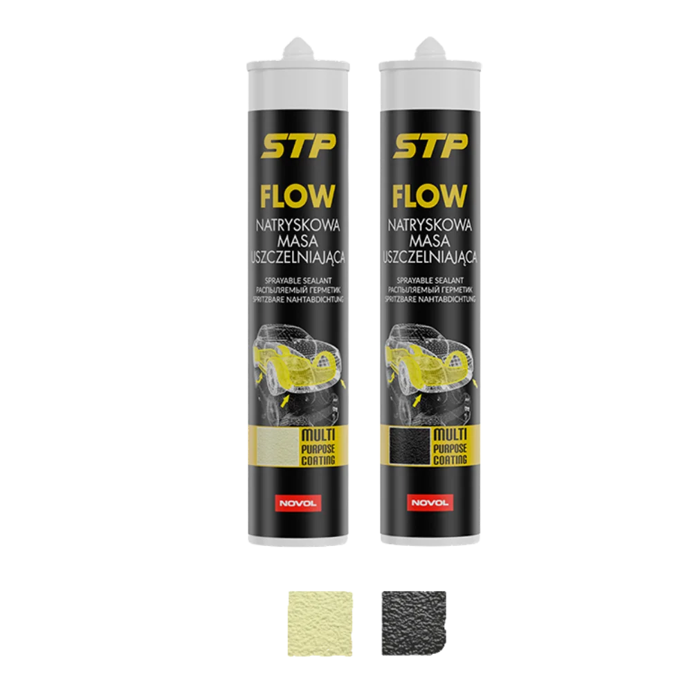 Mastic etansare - Mastic polimer pulverizabil, Novol STP Flow, diferite culori, pentru pistol pneumatic, gramaj 290 ml