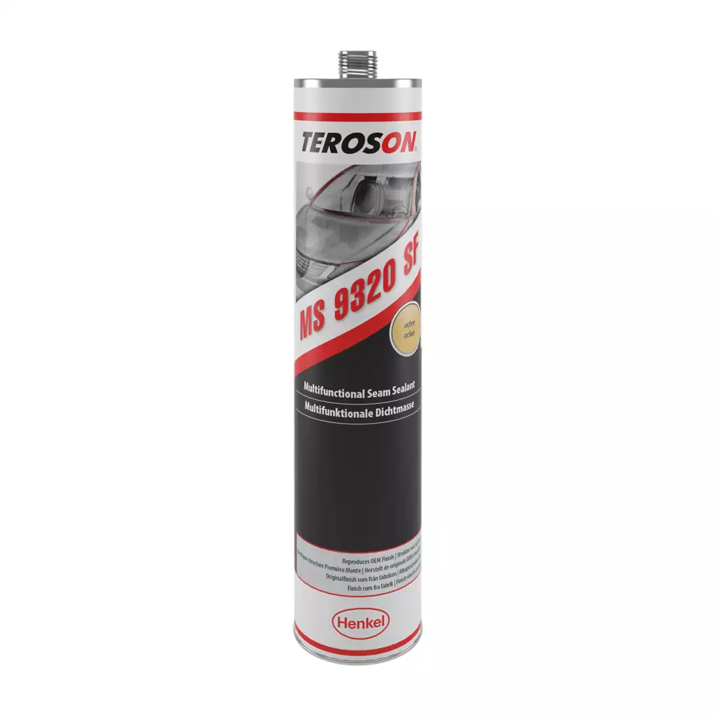 Mastic polimer pulverizabil, Teroson MS 9320 Polymer, culoare ocru-bej / gri, pentru pistol pneumatic, gramaj 300 ml [1]