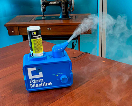Nebulizator ultrasonic Errecom Atom Machine elimina mirosurile datorate contaminării bacteriologice + 48 buc solutie dezinfectare [2]