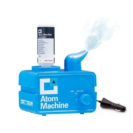 Nebulizator ultrasonic Errecom Atom Machine elimina mirosurile datorate contaminării bacteriologice + 48 buc solutie dezinfectare [0]