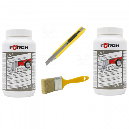 Tratarea Ruginii - Coroplex Pachet 2 bucati Inhibitor rugina, Forch Korroplex L237, solutie de neutralizare a ruginii, gramaj 1 litru