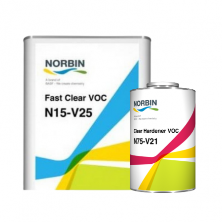 2. CONSUMABILE - Pachet lac auto 3:1 2K, Norbin N15-V25, gramaj 5 litri lac + 2 litri intaritor