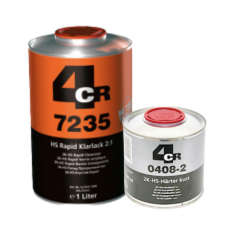 Lac auto HS - Pachet lac auto, 4CR 7235 HS, 2:1, cantitate 1 litru intaritor + 0.5 litri intaritor