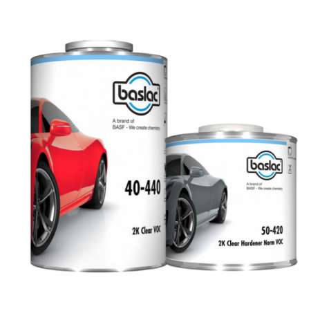 Lac auto HS - Pachet lac auto, Baslac 40-440 HS 2:1, gramaj 1 / 5 litri lac + 0.5 / 2.5 litri intaritor