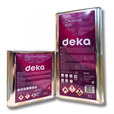 2. CONSUMABILE - Pachet lac auto + intaritor, Deka K20 MS 2:1, uscare normal, rapid, gramaj 1 litru / 5 litri