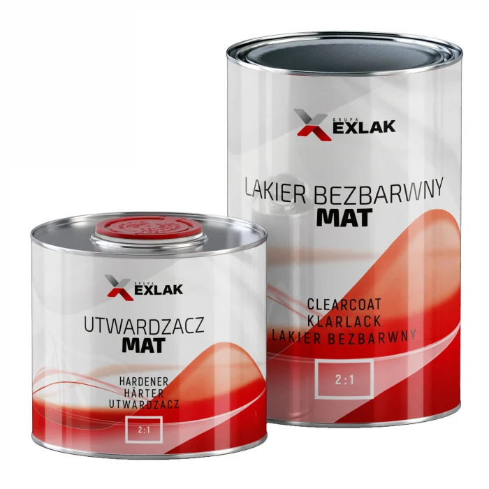 Lac auto Mat - Pachet lac auto, Exlak Mat, cantitate 1 litru, contine intaritor