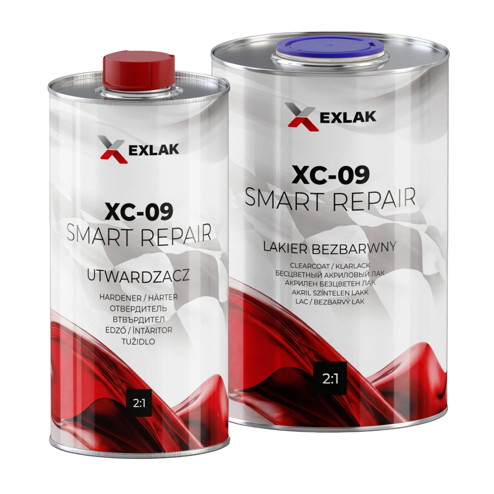 Lac auto Retus - Pachet lac auto, Exlak Smart Repair XC-09, cantitate 1 litru, contine intaritor
