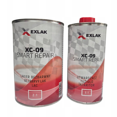 Lac auto Retus - Pachet lac auto, Exlak Smart Repair XC-09, cantitate 1 litru, contine intaritor