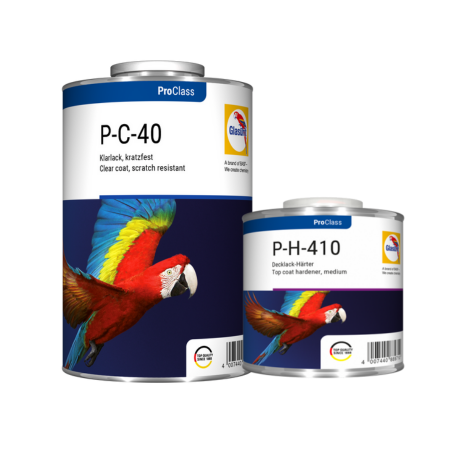 Lac auto HS - Pachet lac auto, Glasurit P-C-40, ScratchResistant 2:1, gramaj 1 litru / 5 litri + intaritor