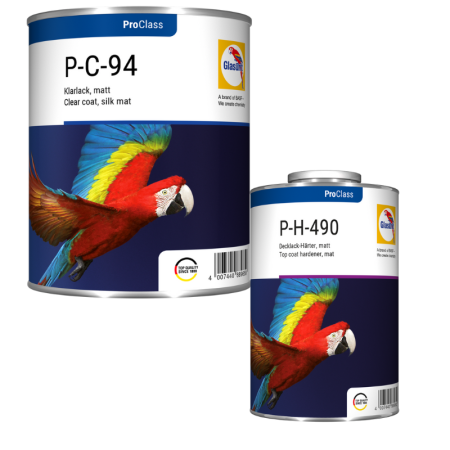 2.10 LAC AUTO - Pachet lac auto, Glasurit P-C-94, SilkMatt 2:1, gramaj 0.75 litri lac + 1 litru intaritor
