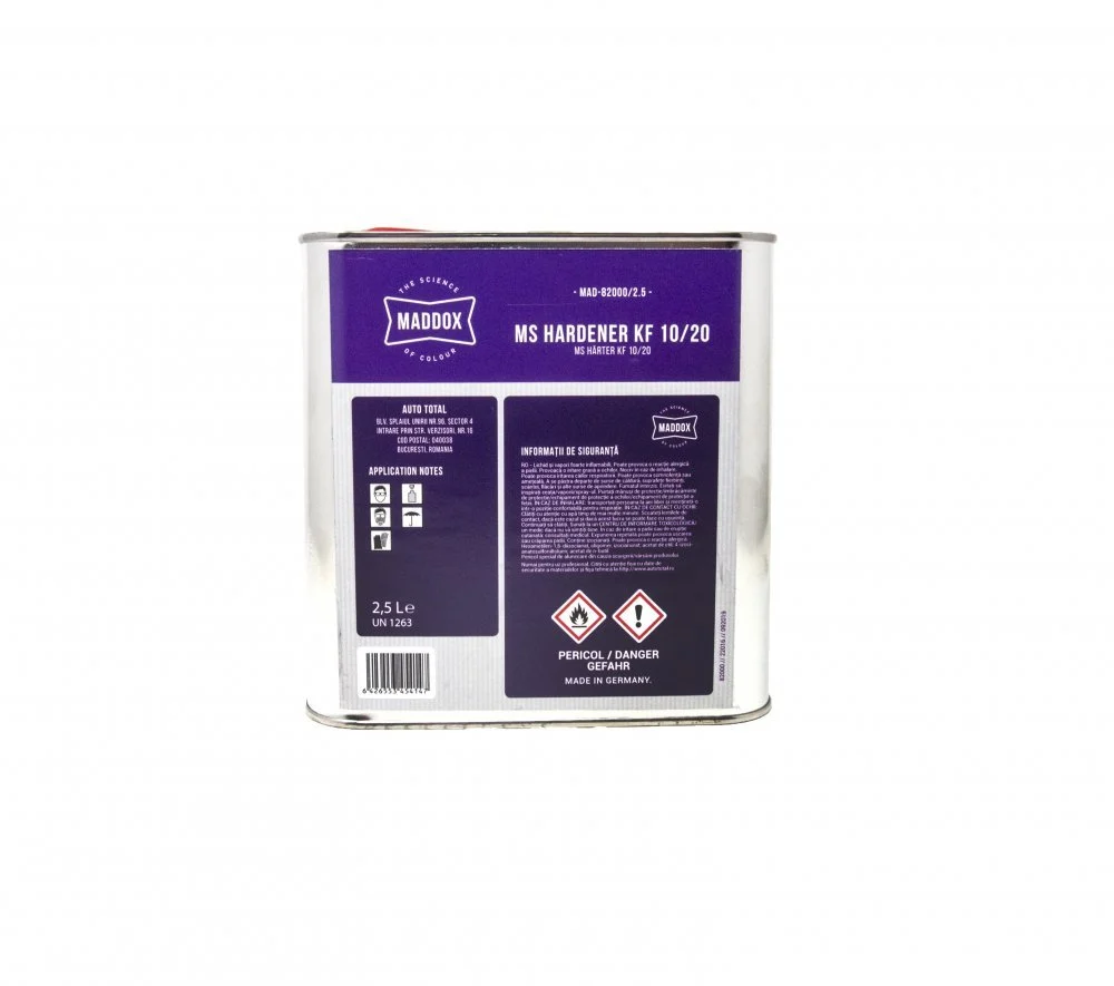 Pachet lac auto + intaritor, Maddox 50300 Anti-Scratch MS 2:1, uscare normal, rapid, gramaj 1 litru / 5 litri [2]