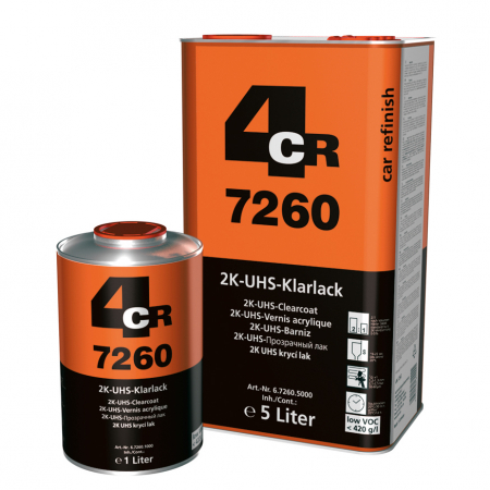 Lac auto UHS - Pachet lac auto, 4CR 7260 UHS, 2:1, cantitate 1 / 5 litri intaritor + 0.5 / 2.5 litri intaritor