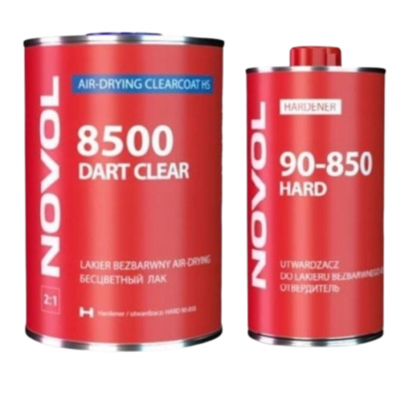 2. CONSUMABILE - Pachet lac auto, Novol 8500 Dart HS 2:1 SR, gramaj 1 litru lac + intaritor 0.5 litri