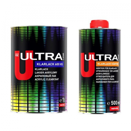 Lac auto HS - Pachet lac auto, Novol Spectral Ultra Klarlack 600, 2:1, gramaj 1 litru lac + 0.5 litri intaritor
