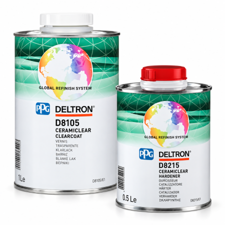 Lac auto Ceramic - Pachet lac auto, PPG Deltron D8105 Ceramic CeramiClear®, gramaj 1 litru lac + 0.5 litri intaritor