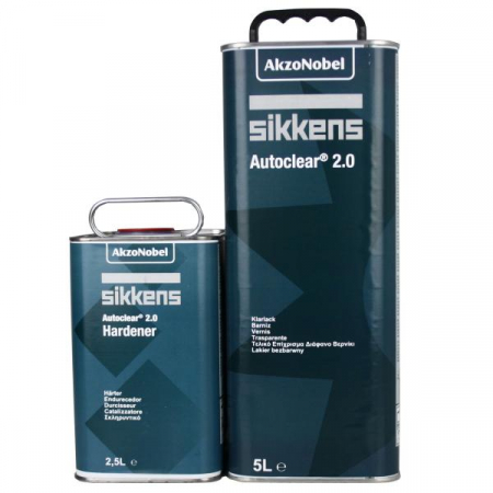 Lac auto HS - Pachet lac auto HS 2:1, Sikkens Autoclear 2.0, gramaj 5 litri lac + 2.5 litri intaritor